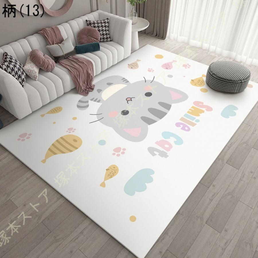 ラグ マット ラグマット 子供部屋マット 防水 アニマル柄 可愛い