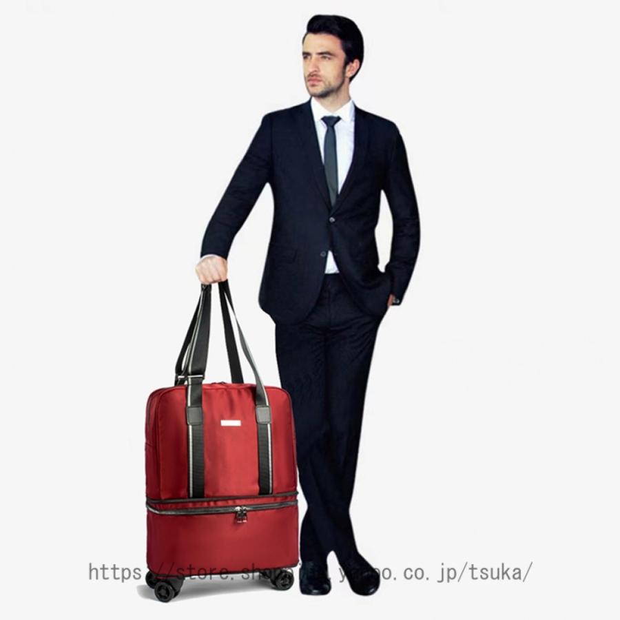 軽量 キャリーバッグ 旅行 機内持ち込み ショッピングカート 4輪 折りたたみ ソフト 大容量 スーツケース 4輪 お買い物カート キャスター付き キャリーケース_23