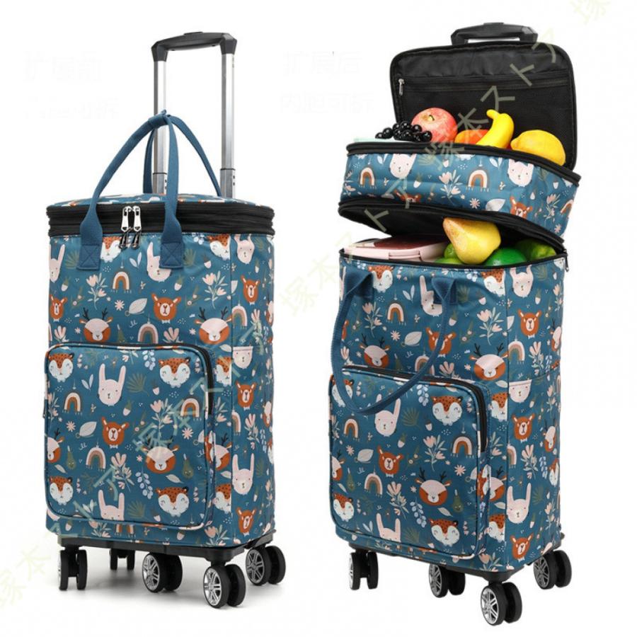 ショッピングキャリー 耐荷重50kg ポータブル 軽量 お買い物カット 5輪