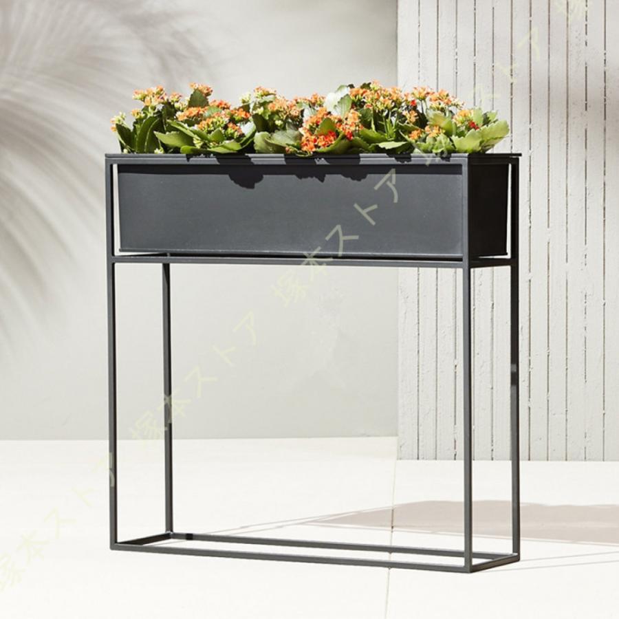 プランターボックス おしゃれ 木製 アイアン スタンド ウッドボックス