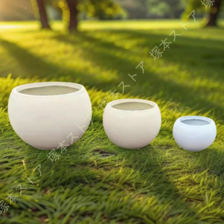 植木鉢 陶器鉢 白 おしゃれ 丸 大きいサイズ 鉢 プランター 鉢植え