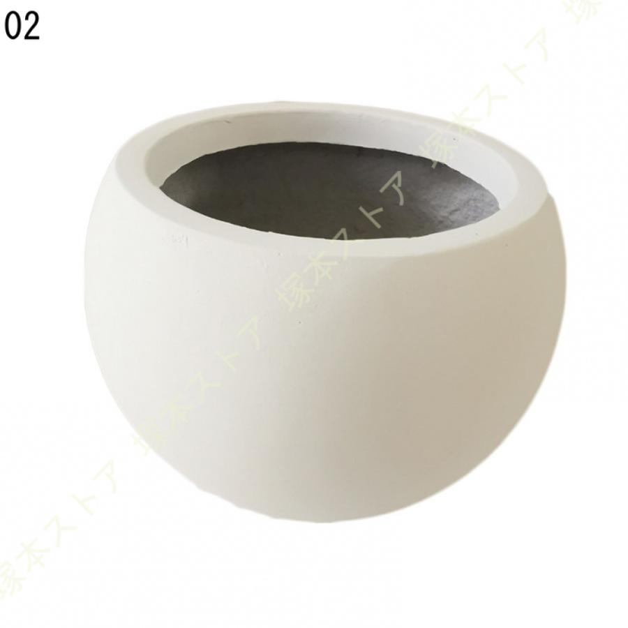 植木鉢 陶器鉢 白 おしゃれ 丸 大きいサイズ 鉢 プランター