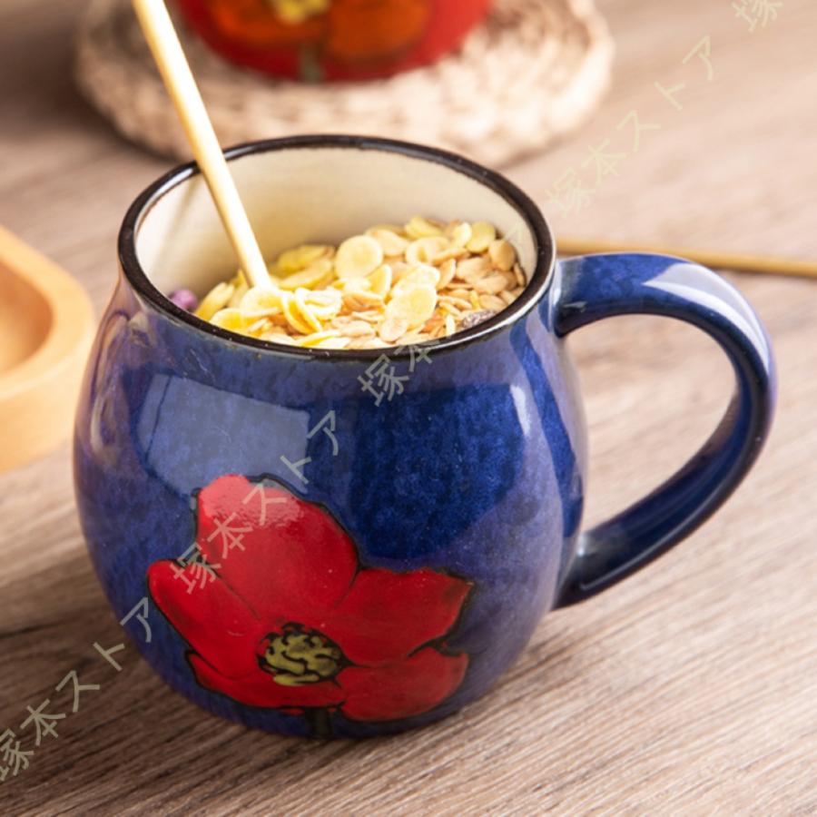 マグカップ 大きめ 素敵 ナチュラルカラー 田園風 花柄 シンプル 軽い