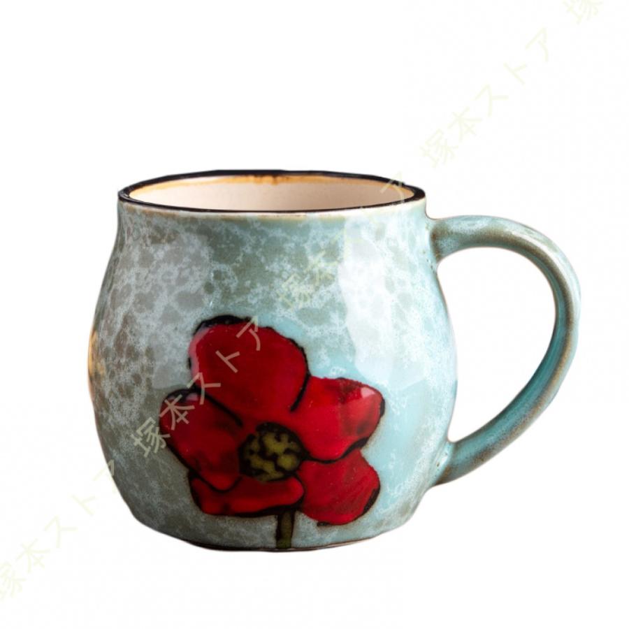 マグカップ 大きめ 素敵 ナチュラルカラー 田園風 花柄 シンプル 軽い