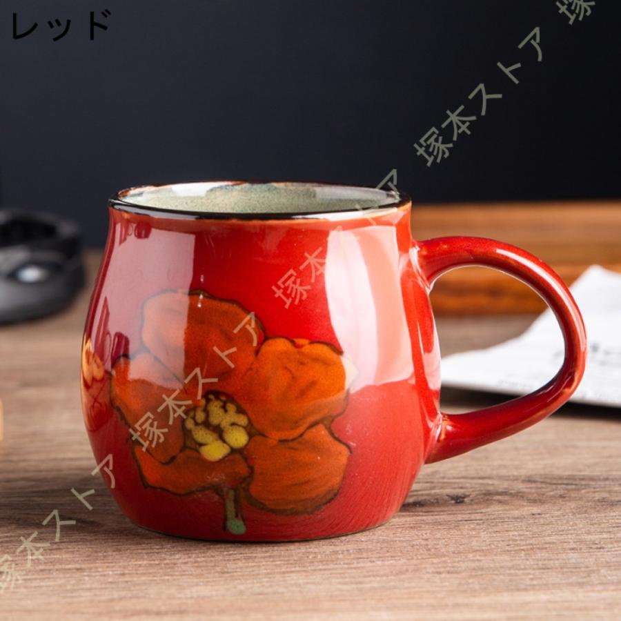 マグカップ 大きめ 素敵 ナチュラルカラー 田園風 花柄 シンプル 軽い