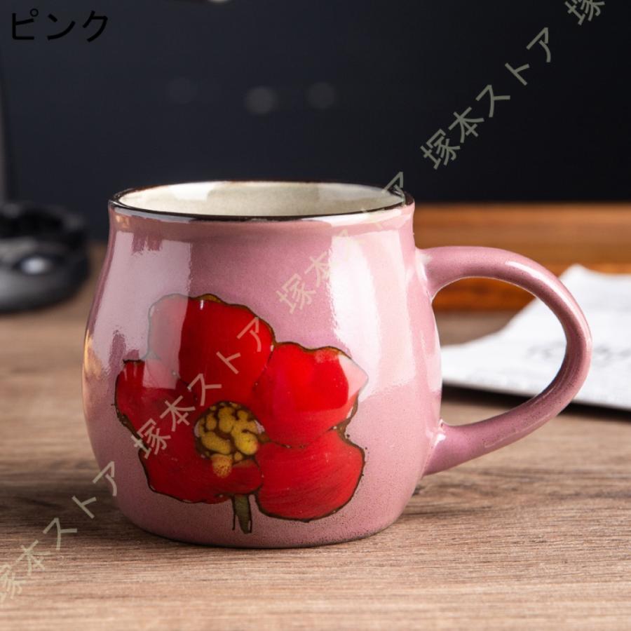 マグカップ 大きめ 素敵 ナチュラルカラー 田園風 花柄 シンプル 軽い
