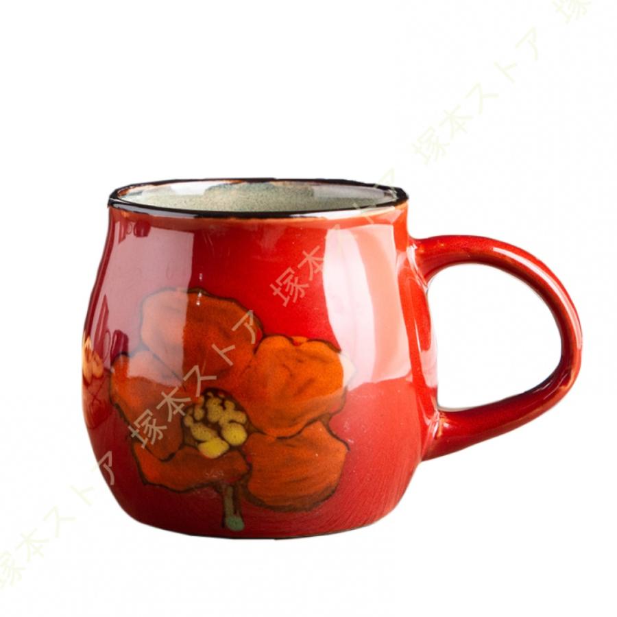 マグカップ 大きめ 素敵 ナチュラルカラー 田園風 花柄 シンプル 軽い