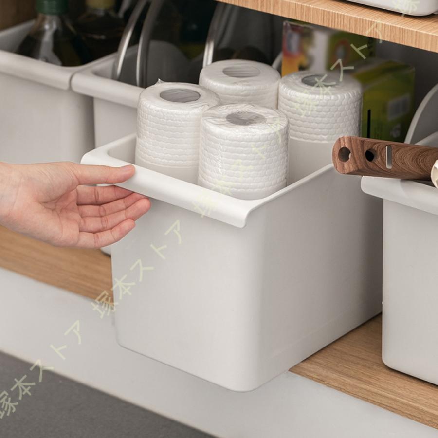 キッチン ドリンク用 スナック用 ストックボックス コロ付き ふたなし 