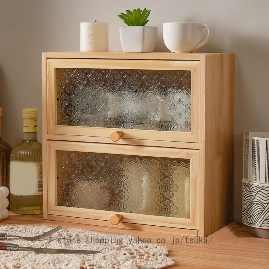 食器棚　食器収納w80 ガラス扉付きキャビネット　コンパクト収納力抜群　木製 食器棚 食器収納w80 ガラス扉付きキャビネット コンパクト収納力抜群