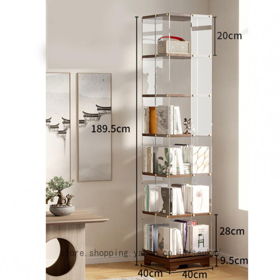 回転式ラック 本棚 回転 大容量 本収納 リビング 部屋 フィギュア