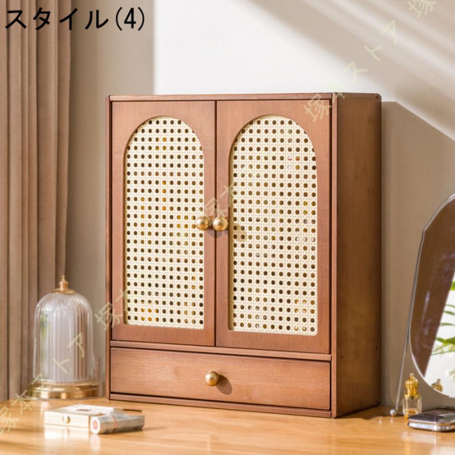 ディスプレイケース 木製 卓上 収納ボックス 食器 ティーセット 化粧品