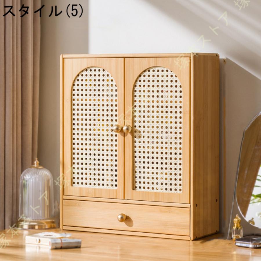 ディスプレイケース 木製 卓上 収納ボックス 食器 ティーセット 化粧品 
