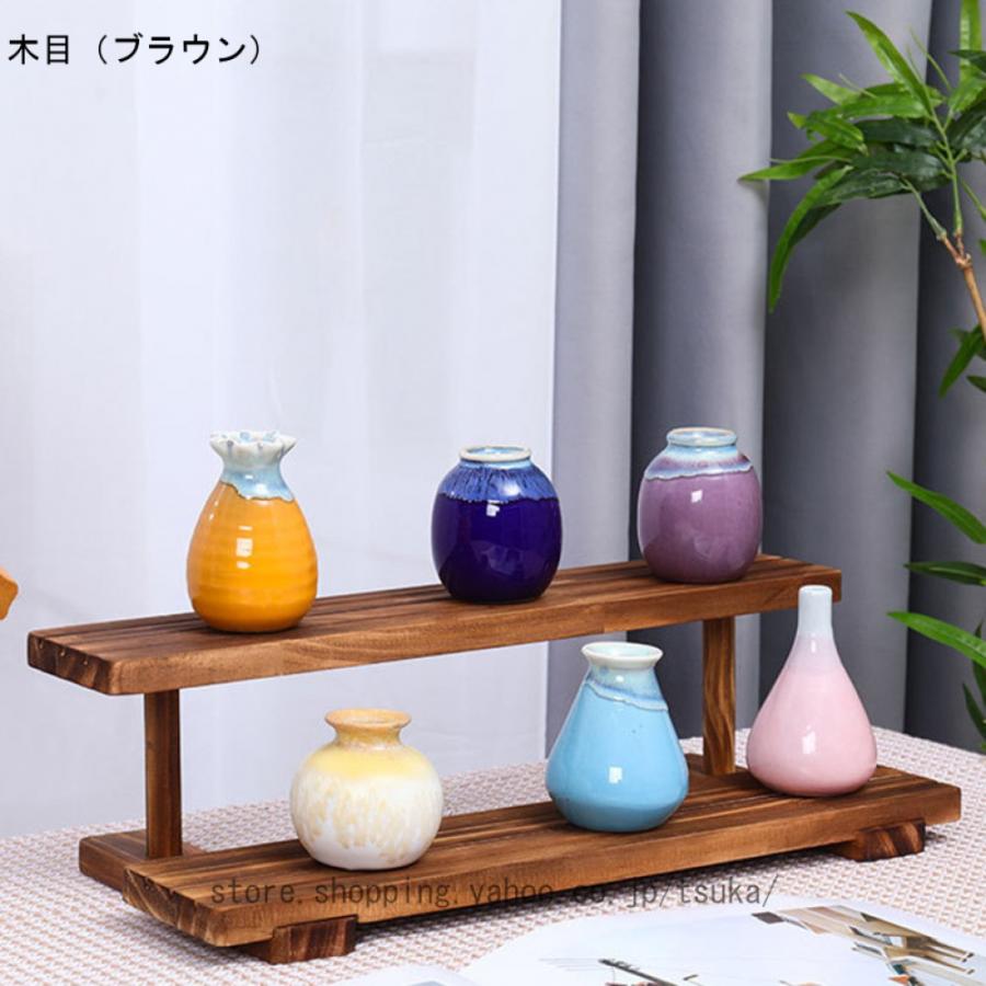 オープンシェルフ 卓上 木製 展示台 ひな壇 ディスプレイ 香水