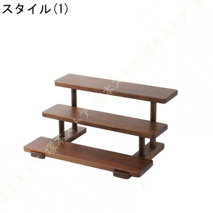 ディスプレイスタンド 木製 フィギュア 大容量 化粧品 ボトル コップ収納 カップ カップボード おしゃれ 事務所 オフィス オープンシェルフ 卓上収納ラック_1