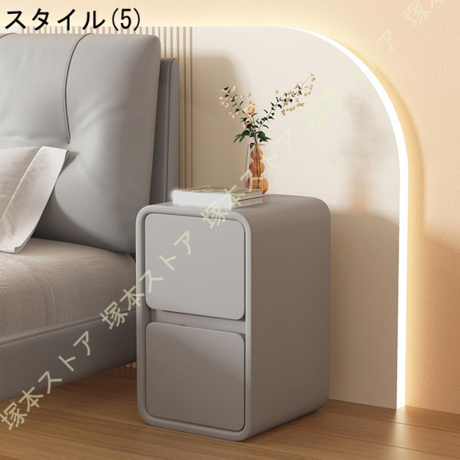 スリム サイドテーブル 引き出し 木製 コンパクト シンプル 北欧 ナイトテーブル おしゃれ 収納家具 ベッドサイド ソファサイド インテリア モダン エレガント_12