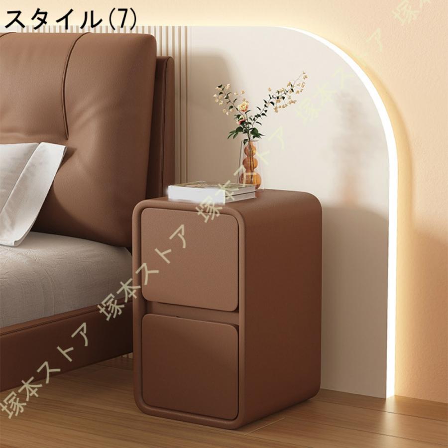 スリム サイドテーブル 引き出し 木製 コンパクト シンプル 北欧 ナイトテーブル おしゃれ 収納家具 ベッドサイド ソファサイド インテリア モダン エレガント_14