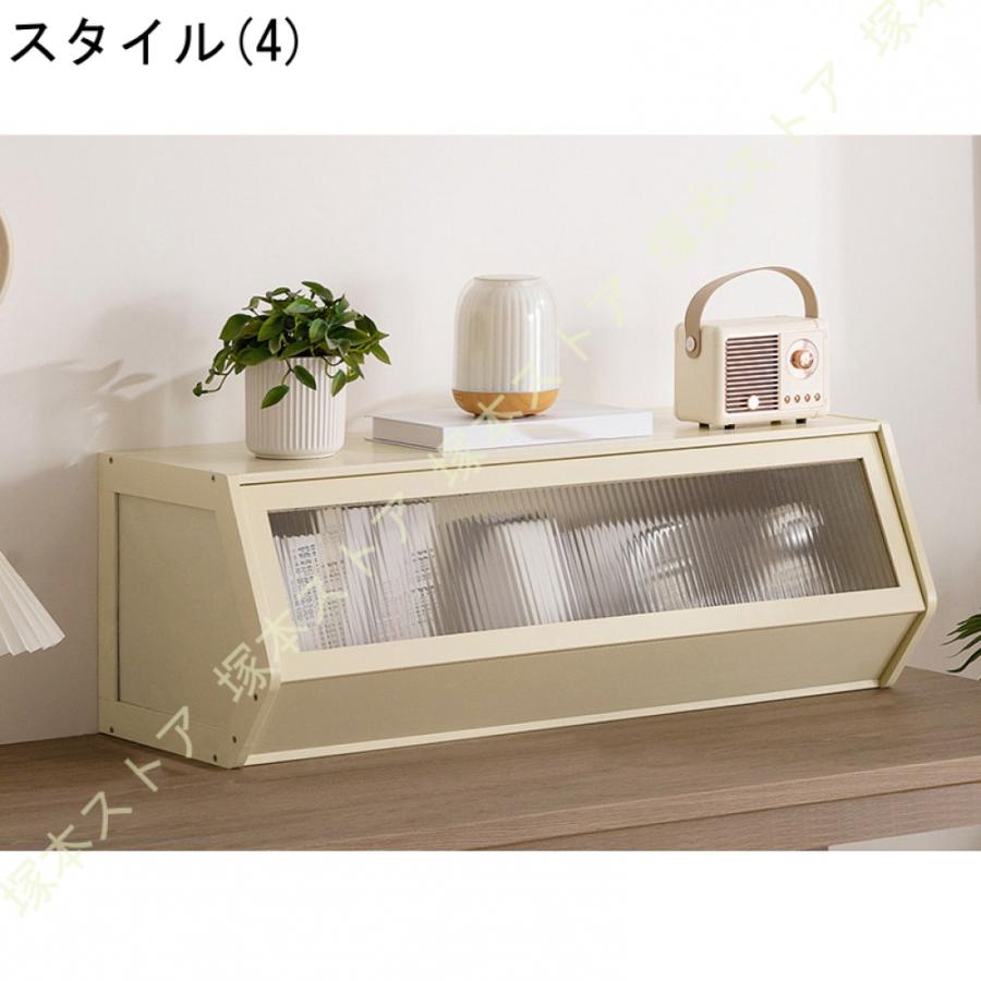 ナイトテーブル サイドチェスト 収納棚 リビングキャビネット 収納 チェスト テレビ台 サイドボード 大容量収納 木製 木目調 ラタン調_12