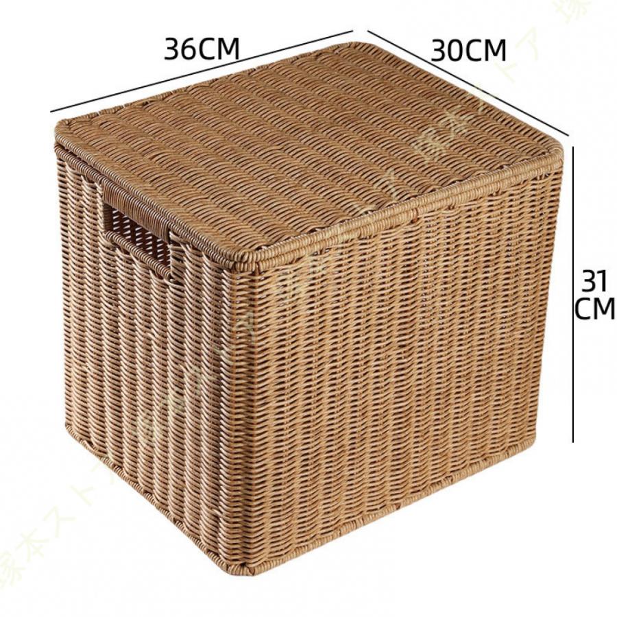 収納かご（大）品番175 収納かご（大）品番175 生活雑貨 かご バスケット 収納 フタ付き 収納