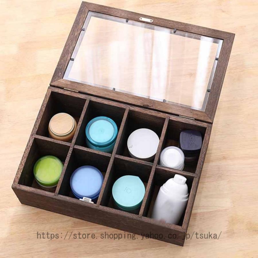 ミニ卓上キャビネット 木製 デスクオーガナイザー 収納ケース 小物収納ケース 小物入れ 整理 収納ボックス キャビネット チェスト 小型 収納ボックス |  | 12