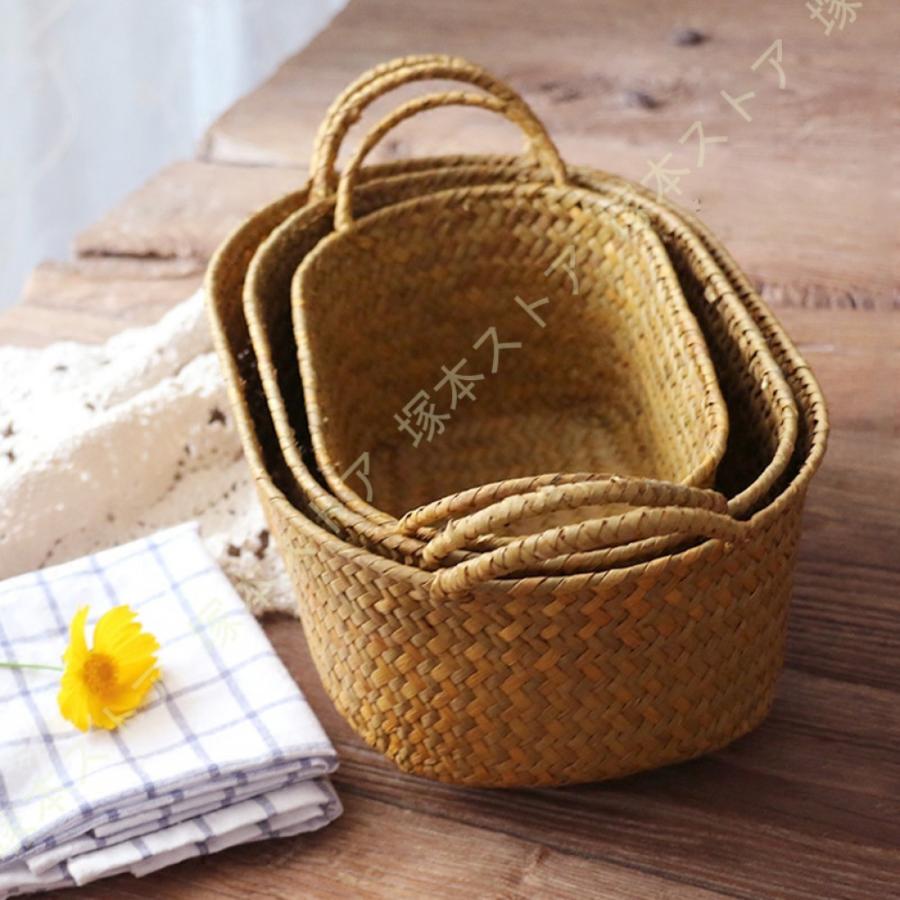 収納かご 収納バスケット かご ナチュラル 洗える バスケット レンジ