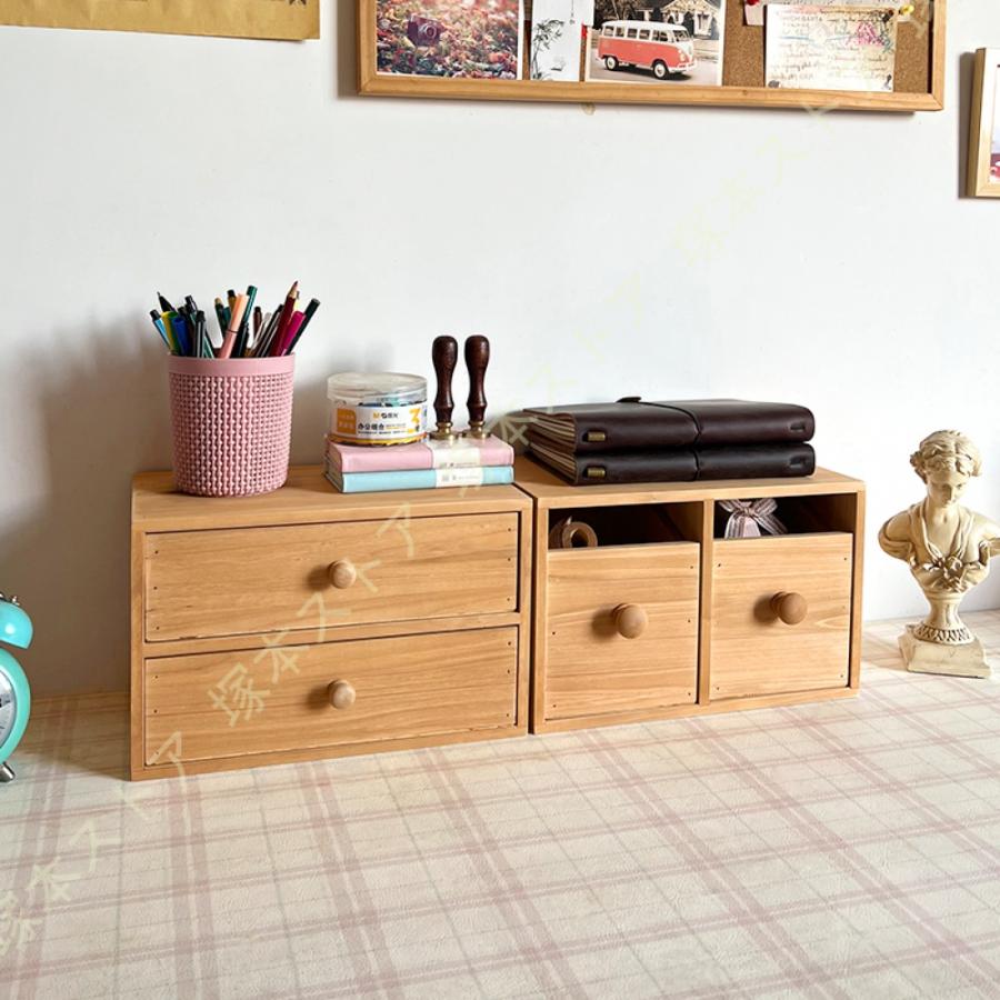 アンティーク3段ボックス【2個セット】収納小物入れ