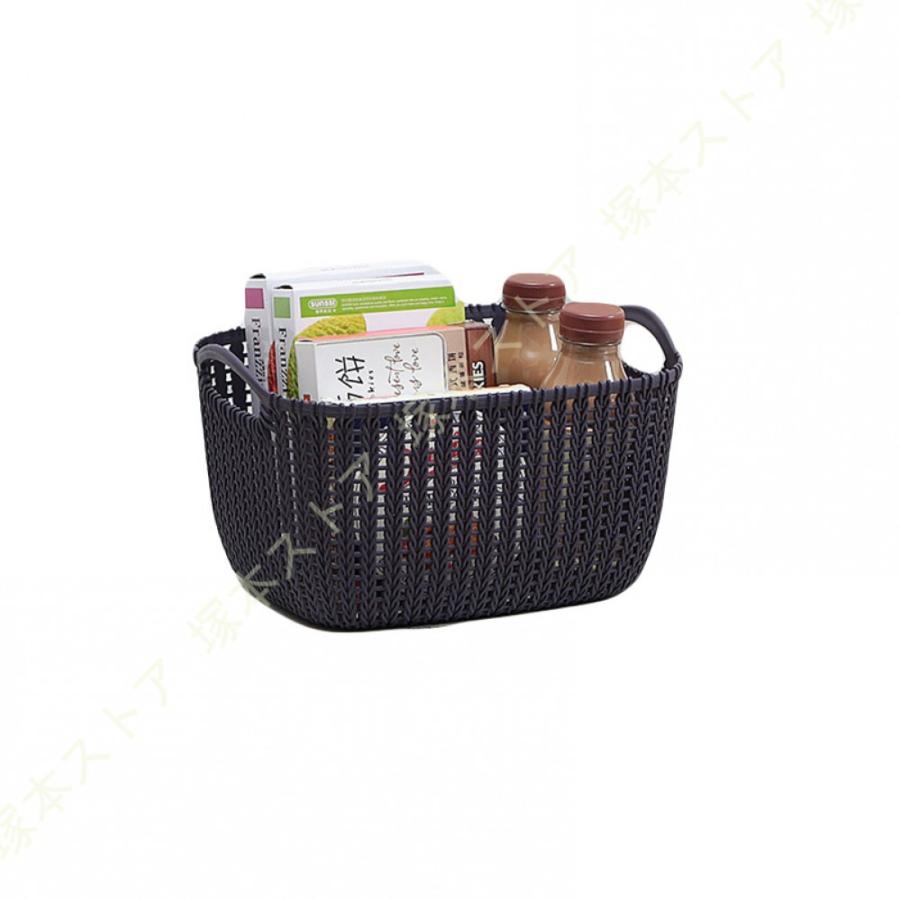 収納ボックス 大容量 取っ手付き 収納バスケット プラスチック