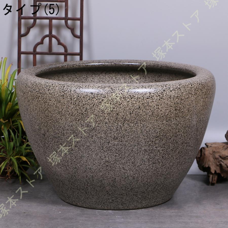 植木鉢 プランター大型 軽い プランター 金魚鉢 深い 陶器鉢 光沢感