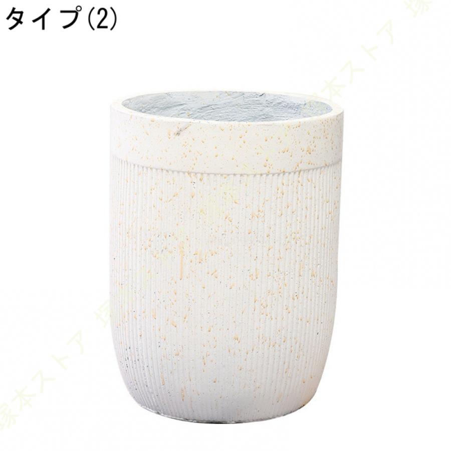 植木鉢 園芸鉢 セメントプランター セメントポット 穴あけ 運びやすい アンティーク サボテンポット ガジュマル用の鉢 盆栽 室内用植木鉢 アンティーク風_4