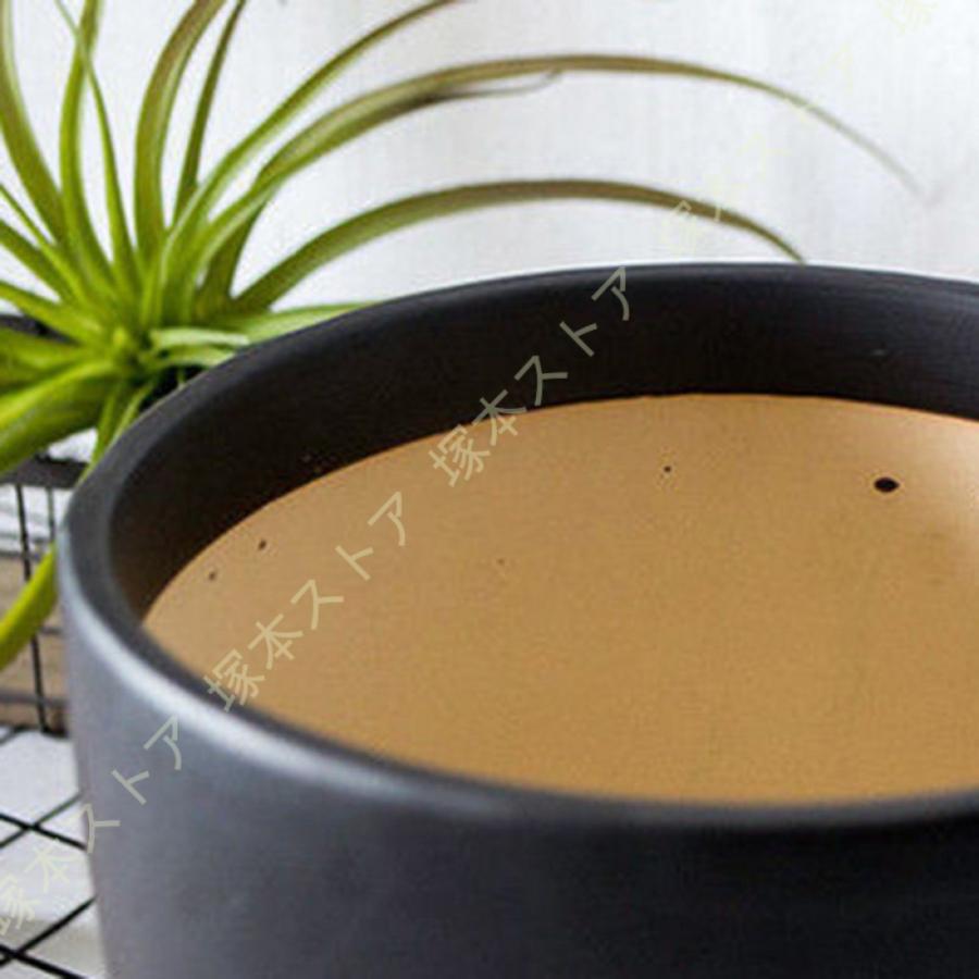 植木鉢 園芸鉢 セメントプランター セメントポット 穴あけ 運びやすい アンティーク サボテンポット ガジュマル用の鉢 盆栽 室内用植木鉢 アンティーク風_7