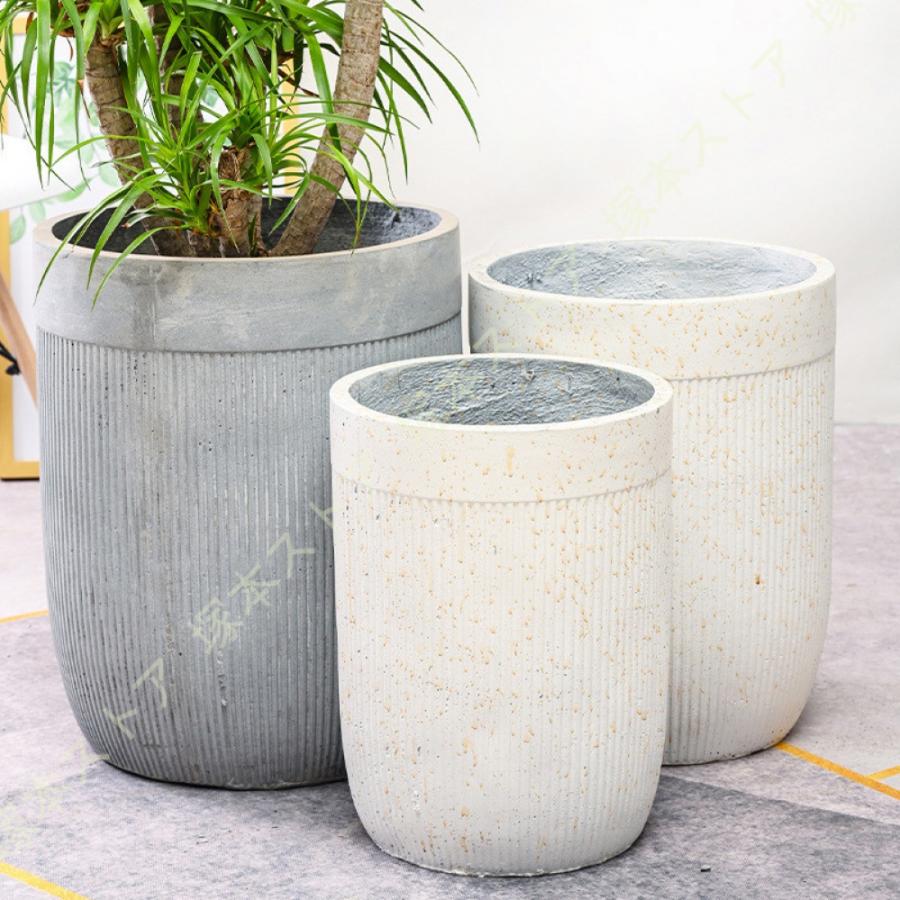植木鉢 園芸鉢 セメントプランター セメントポット 穴あけ 運びやすい アンティーク サボテンポット ガジュマル用の鉢 盆栽 室内用植木鉢 アンティーク風_8