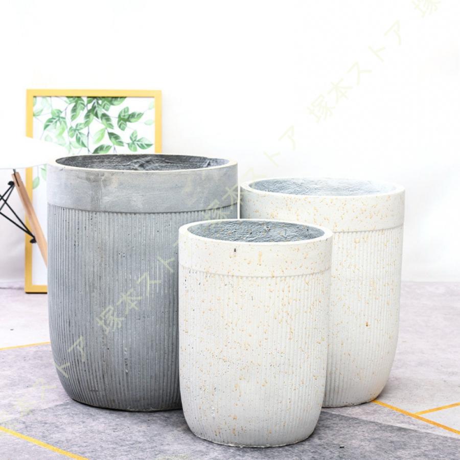 植木鉢 園芸鉢 セメントプランター セメントポット 穴あけ 運びやすい アンティーク サボテンポット ガジュマル用の鉢 盆栽 室内用植木鉢 アンティーク風_9