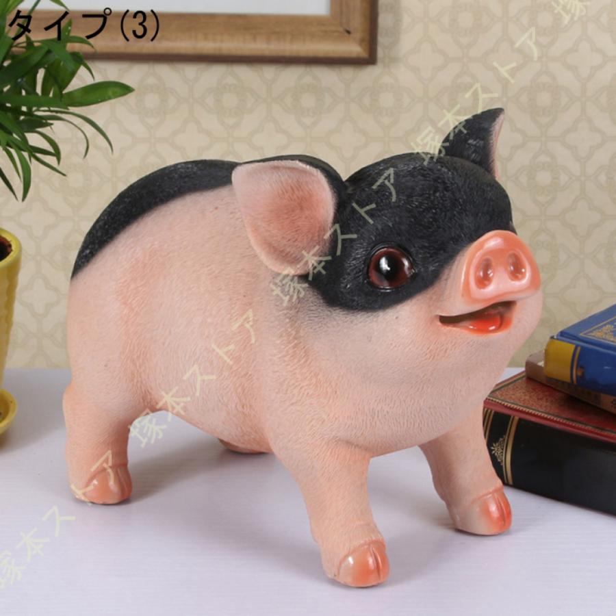 豚 貯金箱 ポリレジン貯金箱 貯金缶 カラー ブタ 子供 コイン箱 生日
