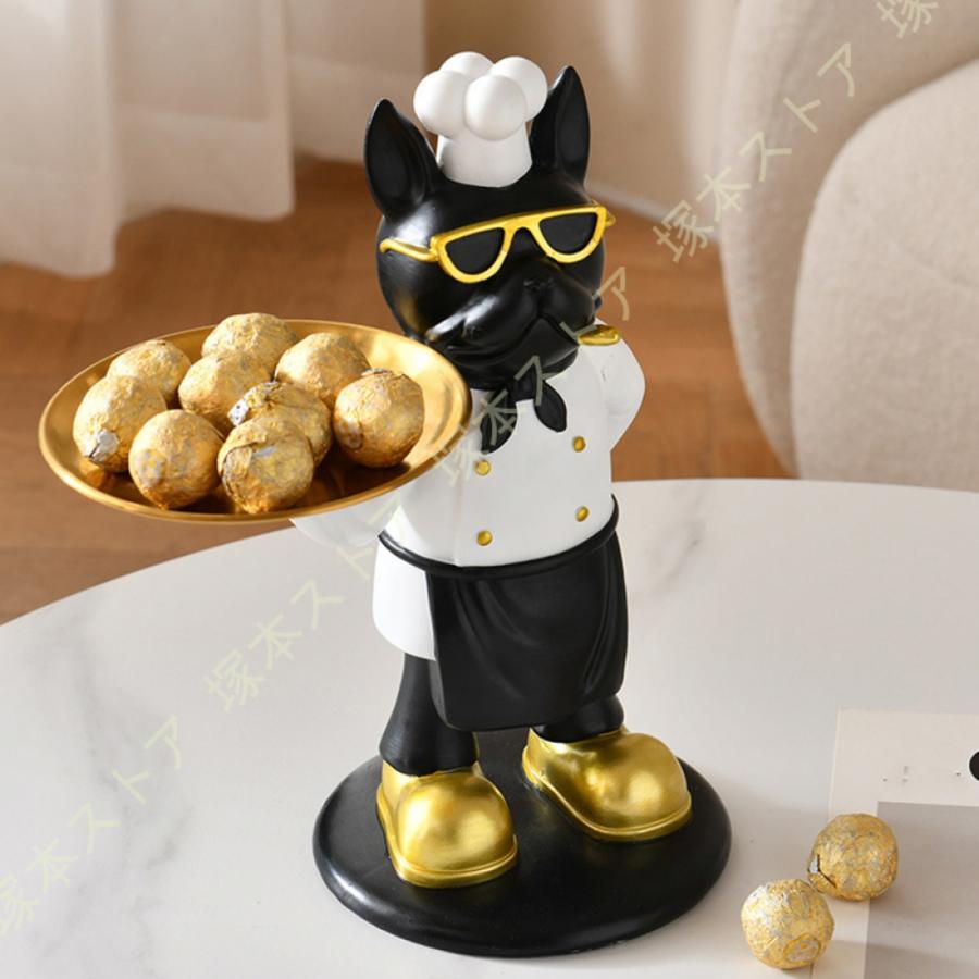 LENOX　レノックス　陶製置物　犬と南瓜　スイートリトルデビル　箱 玄関収納 皿を捧げる犬 キー収納 鍵置き ブルドッグ 卓上置物 収納