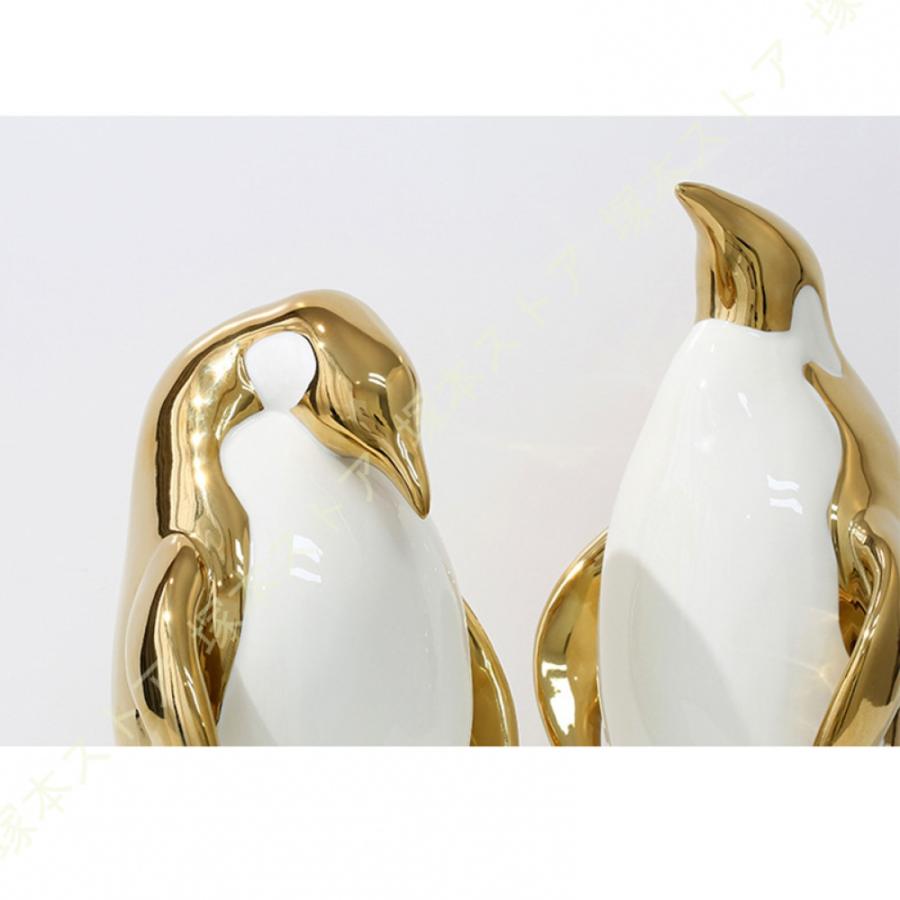 インテリア雑貨 ペンギン像 置物 動物 彫刻 オーナメント 装飾品 動物