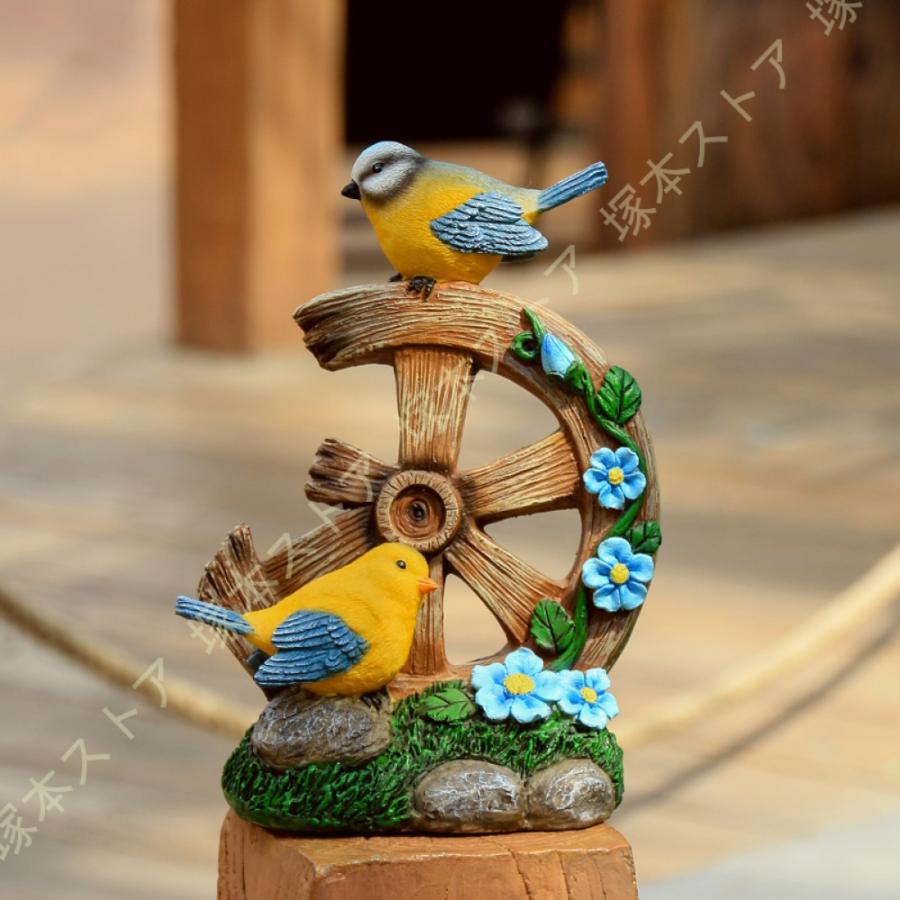 小鳥の置物 鳥の置物 とり トリ オブジェ 動物 オーナメント ガーデン