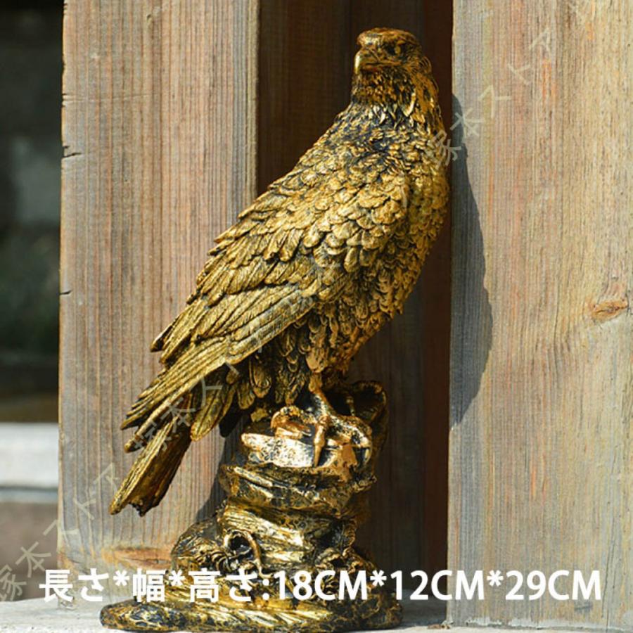 イーグル 鷲 ポリレジン オブジェ 鳥 置き物 インテリア ディスプレイ