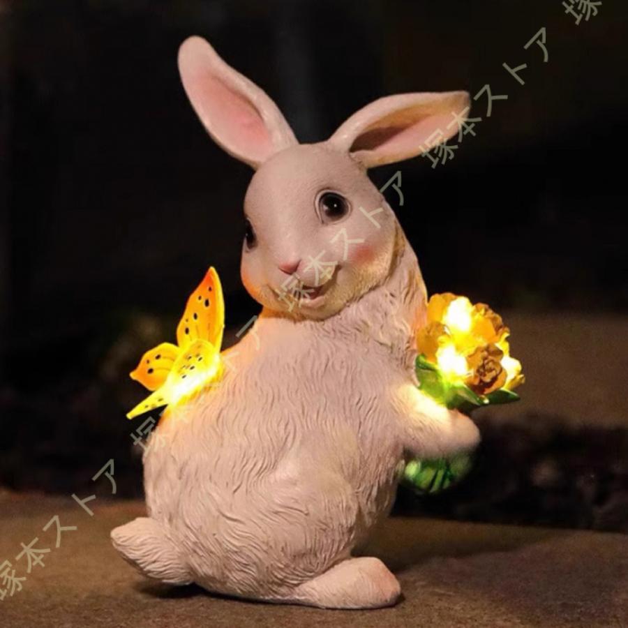 ソーラー置物 ソーラーライト お洒落 リス 可愛い置物 ガーデン