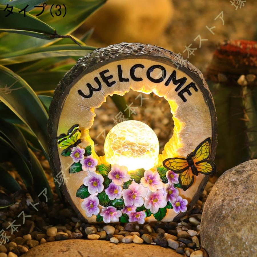 猫ソーラーオーナメント ソーラーライト LED 園芸ライト 置物