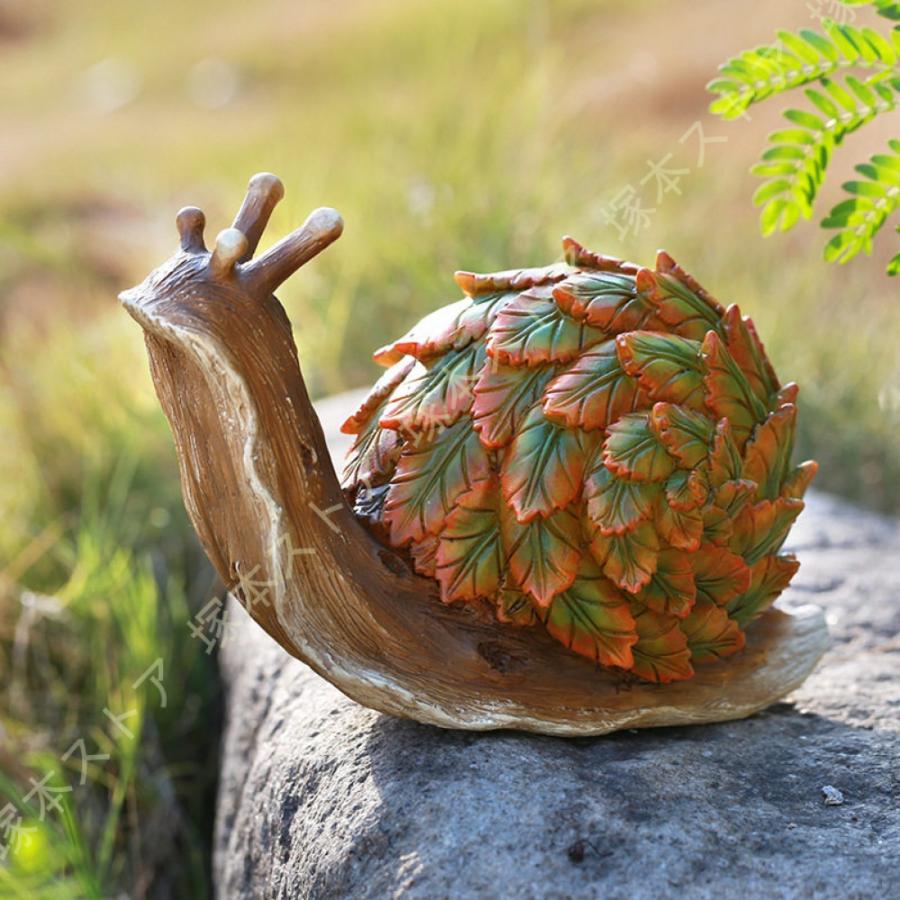 ガーデンオーナメント カタツムリ 置物 ガーデンオブジェ かたつむり