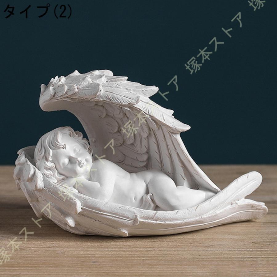 天使 置物 可愛い天使像 エンジェ ルガール モダン風置物 おしゃれ