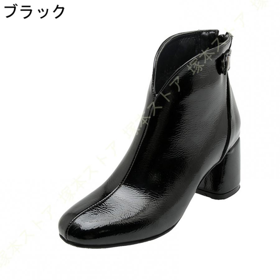 靴 レディース 秋冬 ショートブーツ スクエアトゥ トレンド 秋