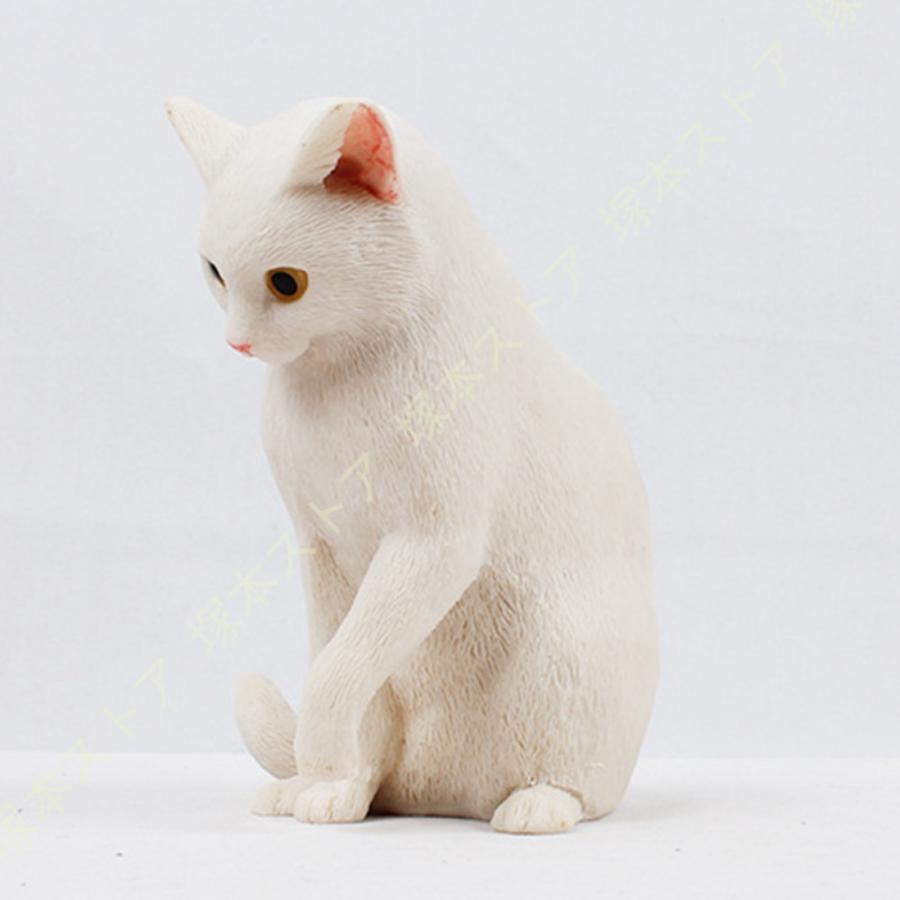 猫の置物 オーナメント ネコ 可愛い キャット ガーデンオブジェ ねこの