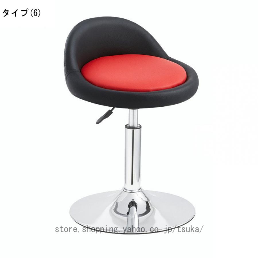 ダイニングチェア 回転 昇降式 バーチェア PUレザー ハイチェア 背もたれ バースツール ダイニングチェア キッチン 回転椅子 ハイスツール 足置き_12