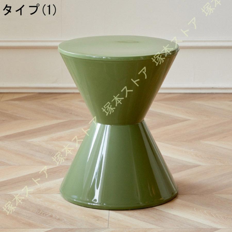 スツール 砂時計型 おしゃれ 玄関 インテリア 足置き 完成品 玄関