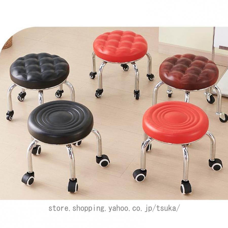 作業用ローチェア 低作業チェア キャスター付き 丸椅子