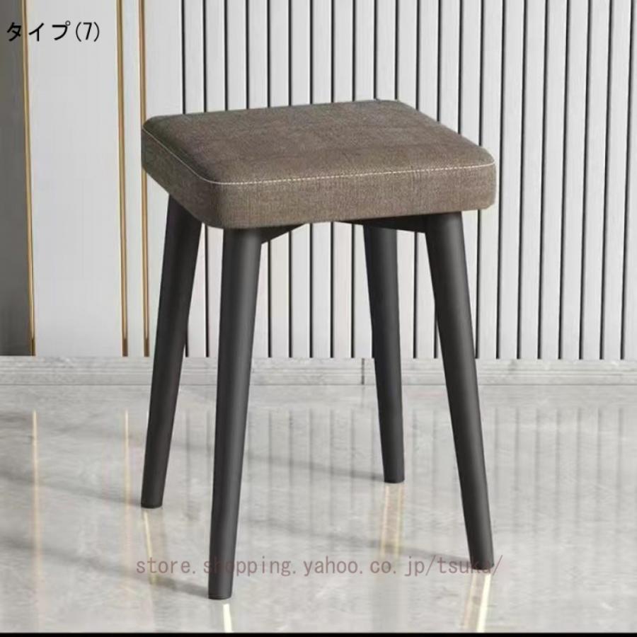 スタッキングスツール 四角 おしゃれ ダイニングチェア PUレザー 方形