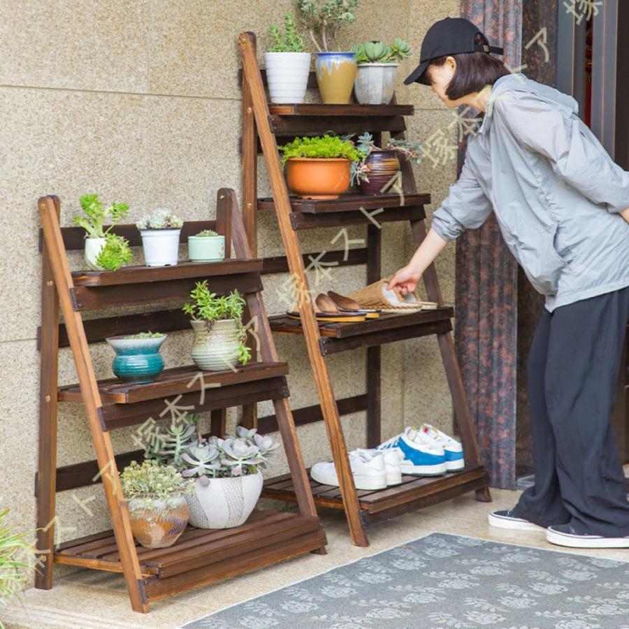 屋外棚花台ガーデンラック プランタースタンド ガーデンラック