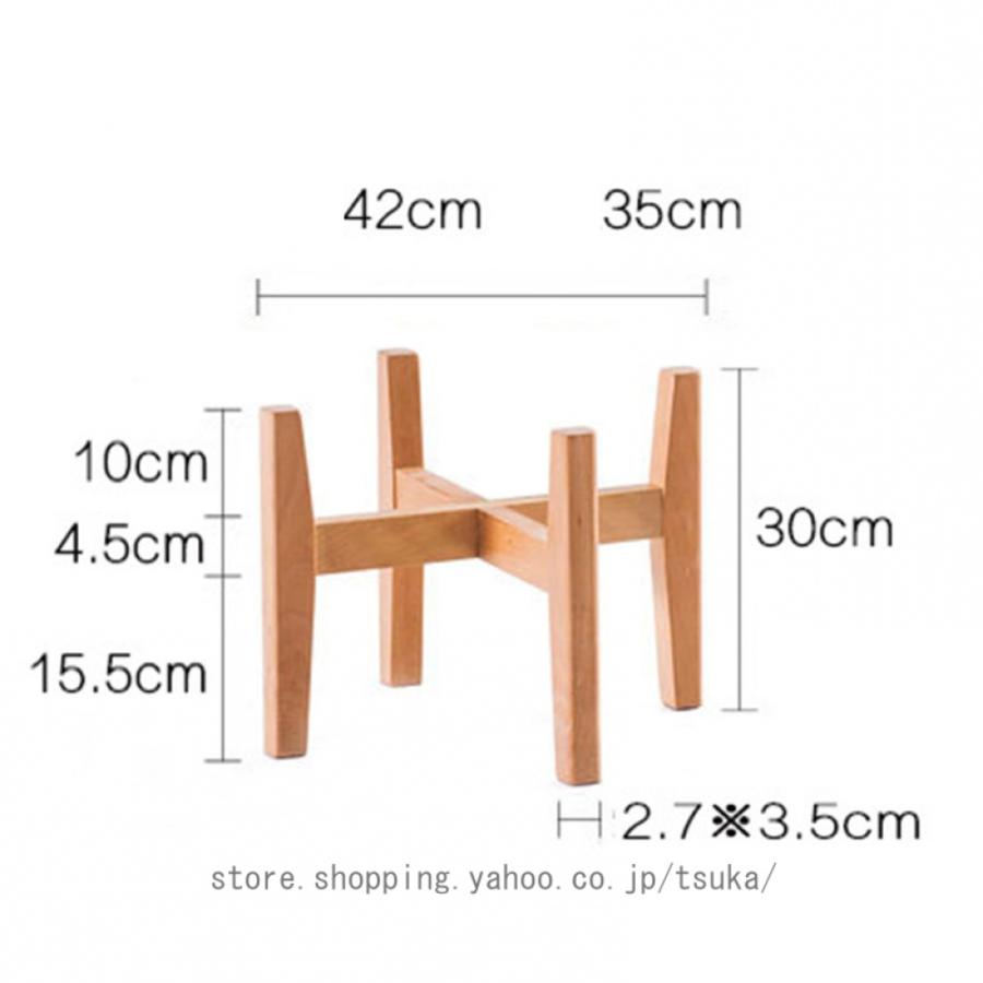 フラワースタンド 木製 花台 おしゃれ 室内 屋外 玄関 ベランダ スリム 鉢置き台 ポット スタンド ガーデンラック プランタースタンド 花棚 盆栽スタンド_10