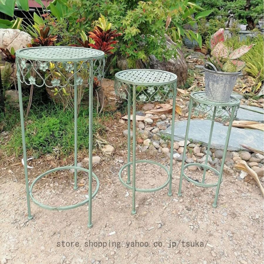 英国製 ヴィンテージポットスタンド 4段 鋳物 プランタースタンド 楽天