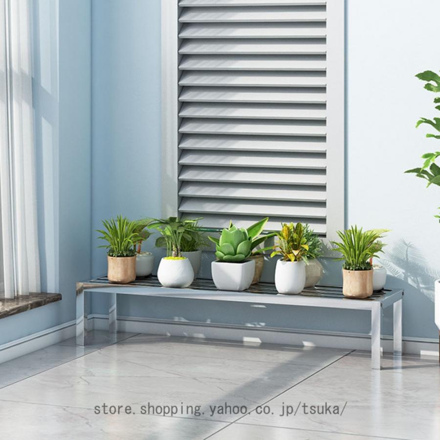 ステンレス製植物棚 花台 プランタースタンド プランタースタンド ガーデンラック フラワースタンド